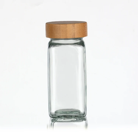 120ml Bamboo lid Shaker Spice Jar