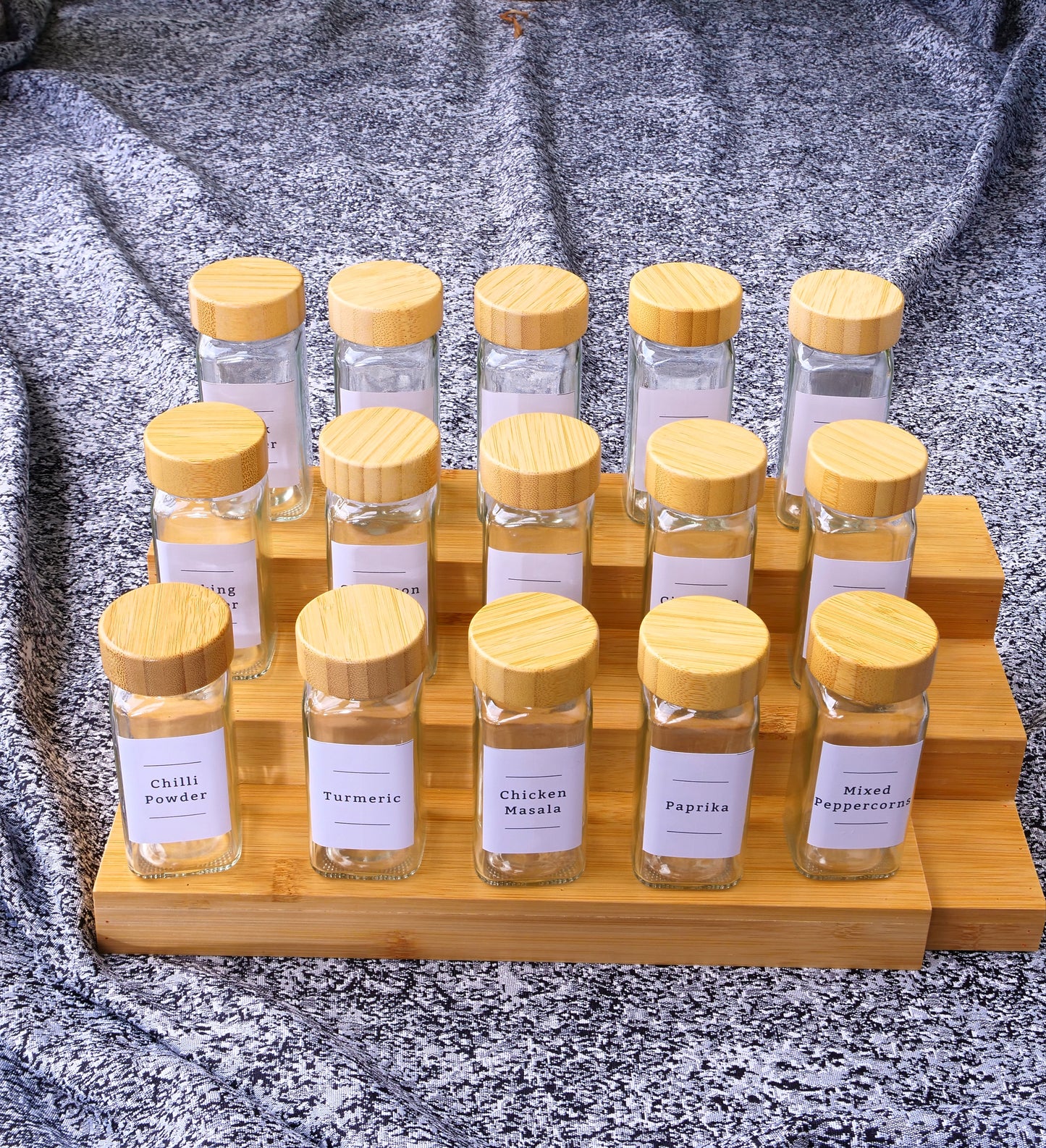 120ml Bamboo lid Shaker Spice Jar
