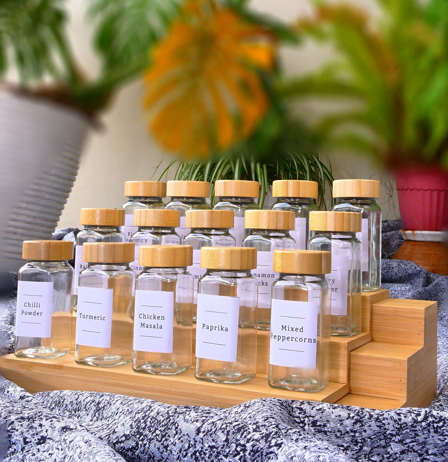 120ml Bamboo lid Shaker Spice Jar