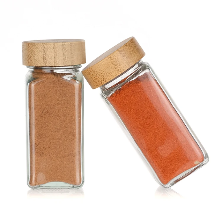 120ml Bamboo lid Shaker Spice Jar