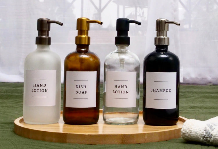 Glass Soap Jars