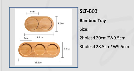 3-Cavity Wooden Tray