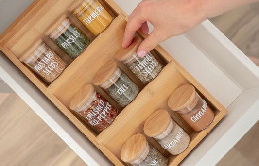 drawer spice rack