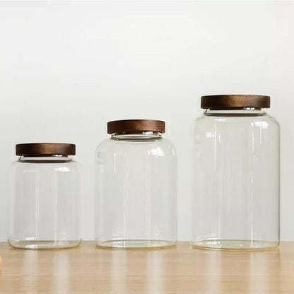 3000ml Acacia lid food Canister