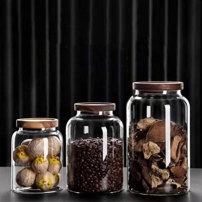 3000ml Acacia lid food Canister