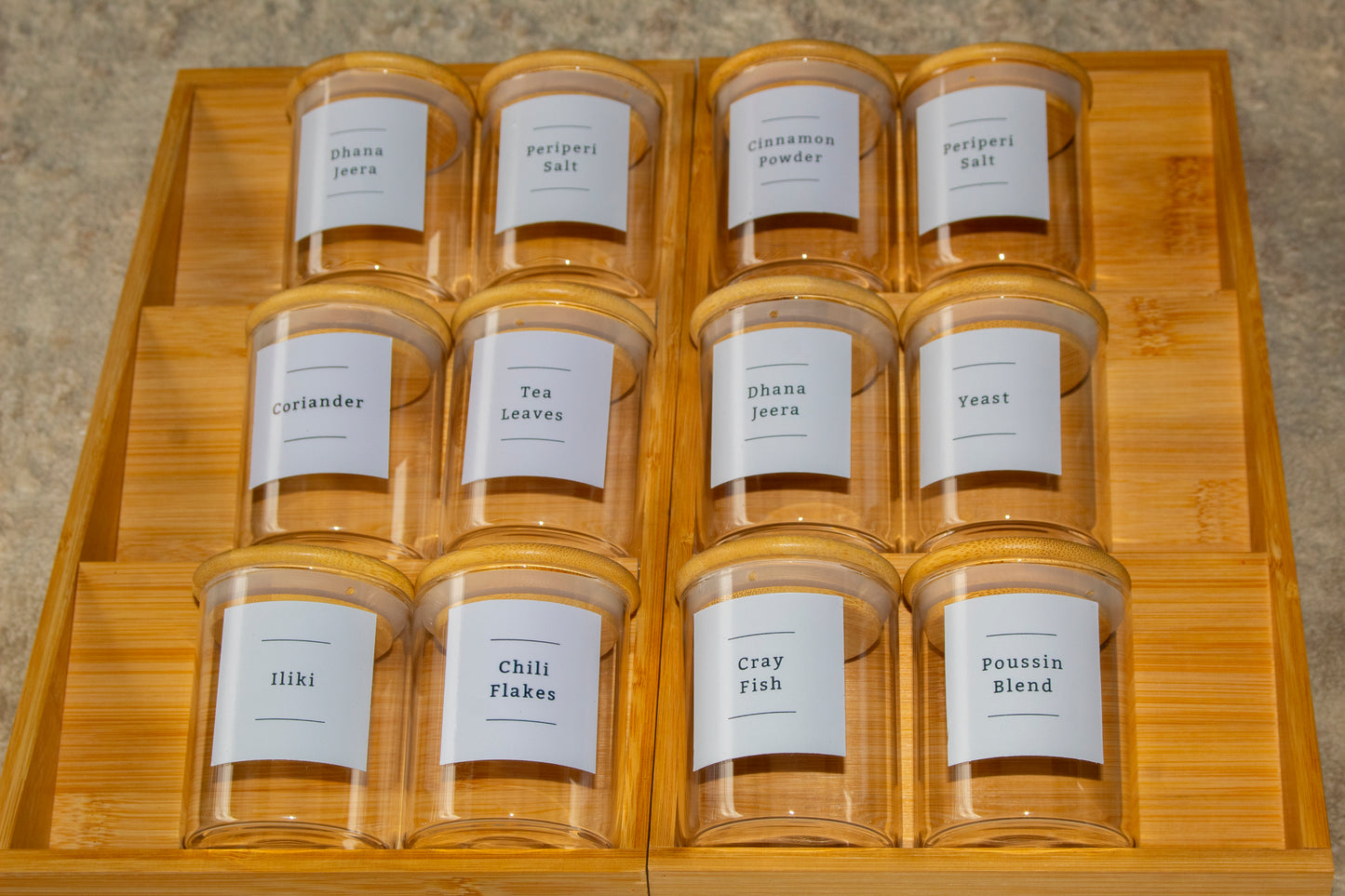 drawer spice rack