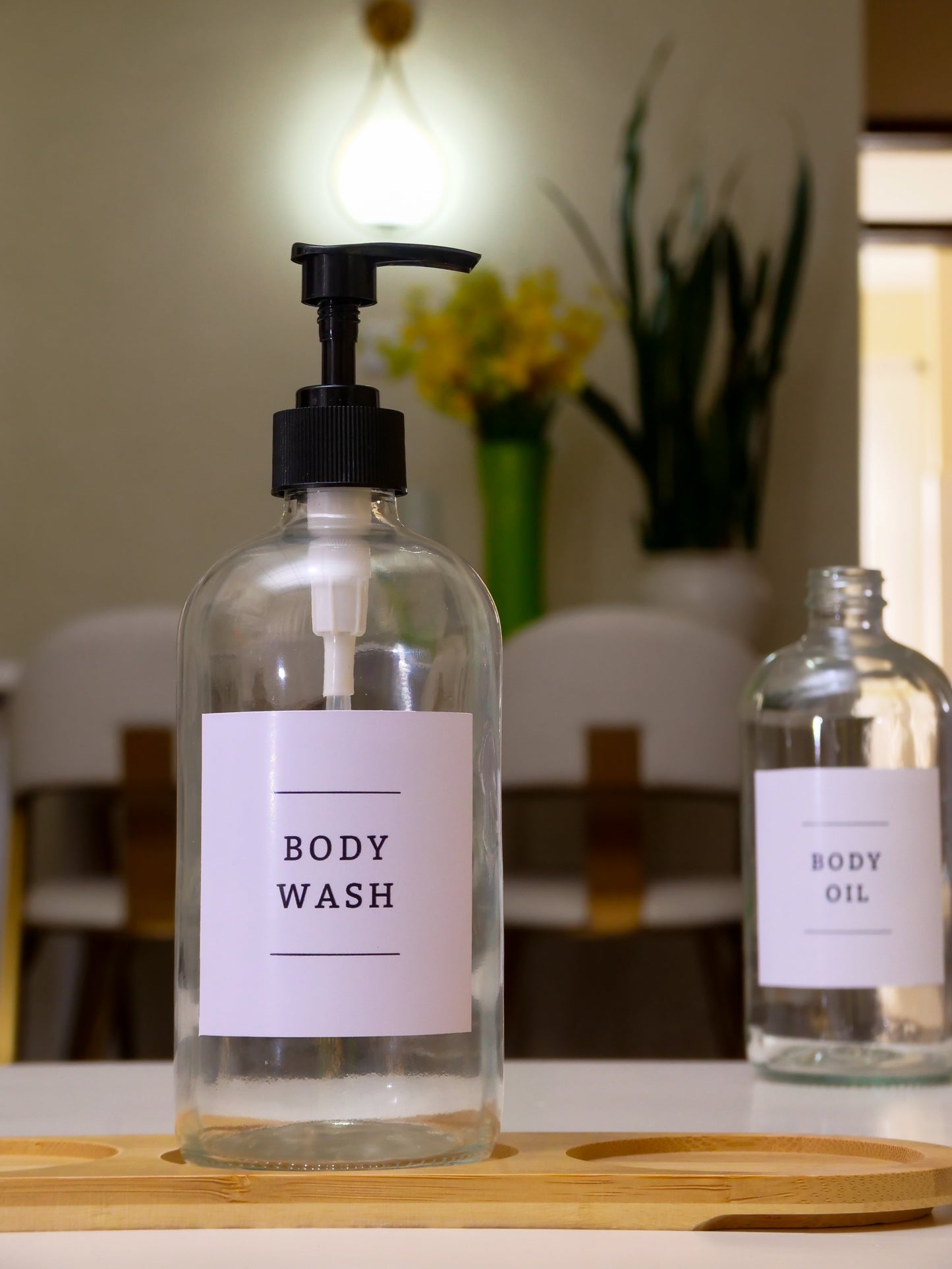 Clear Glass Soap Dispenser