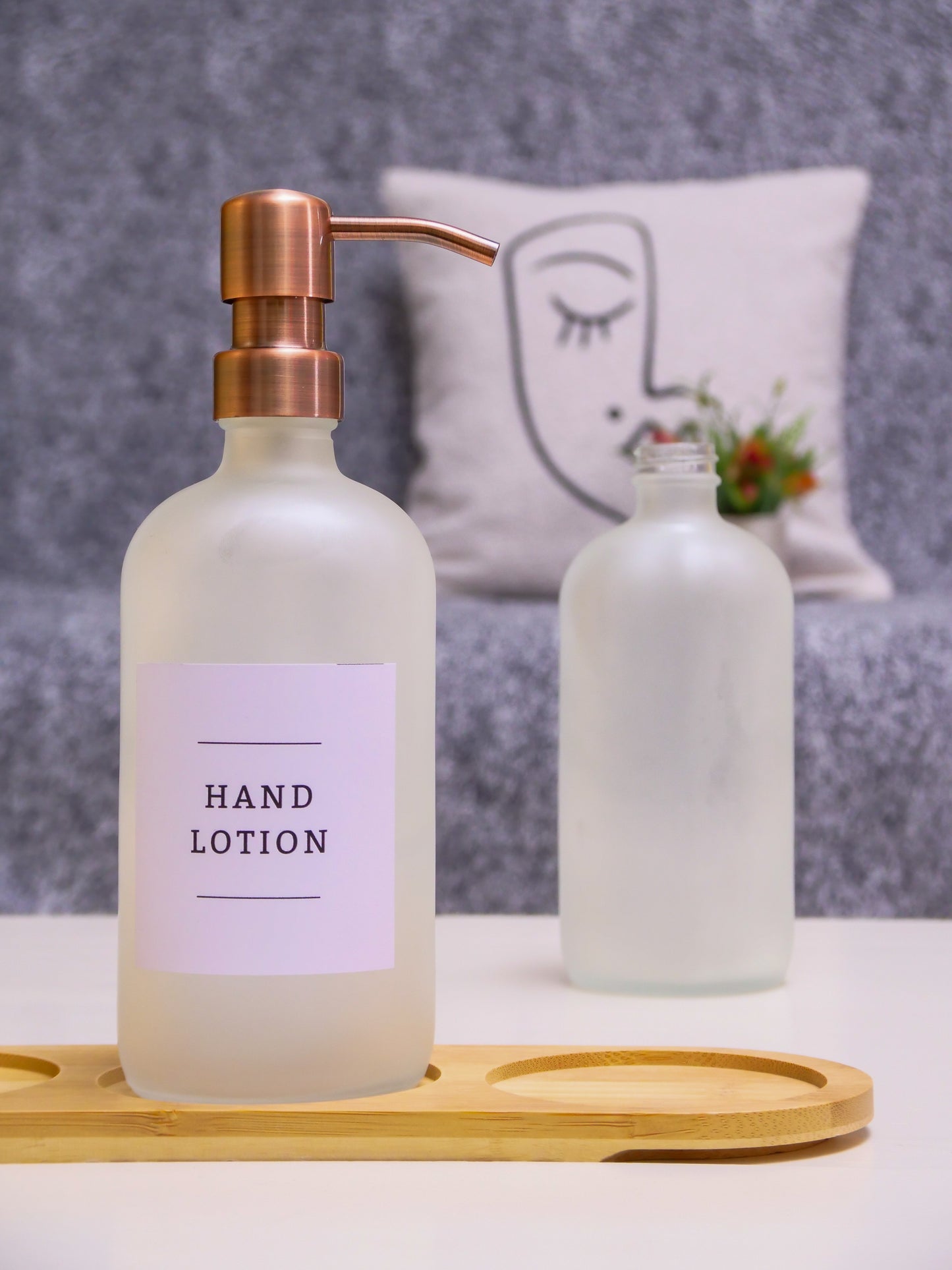 Frost Glass Soap Dispenser