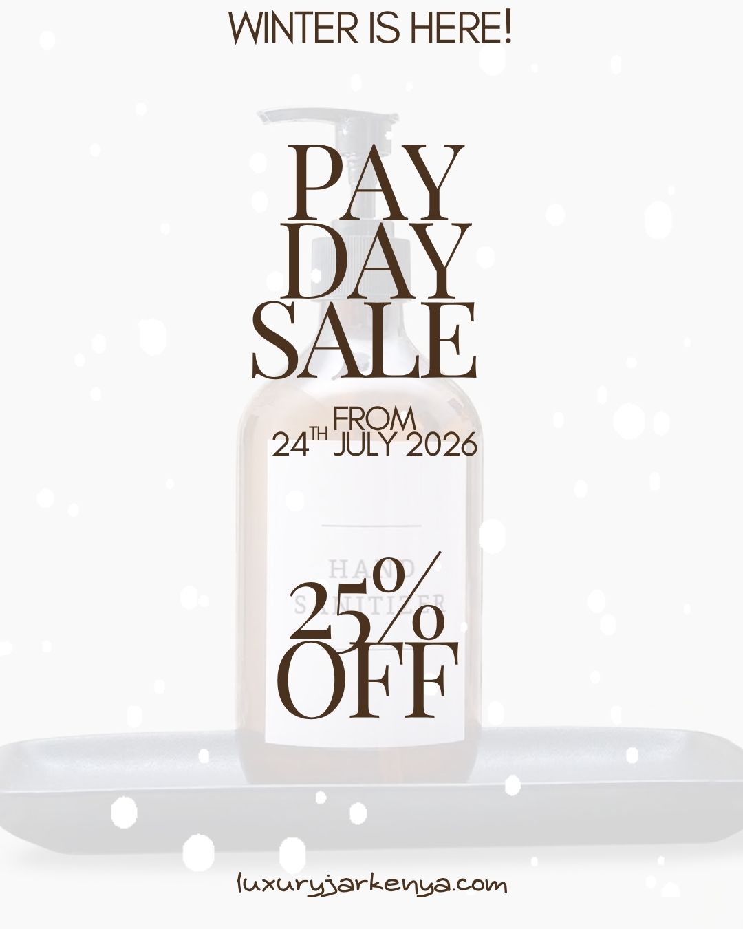 JULY PAY DAY SALE IS ON- 25% OFF | SOAP DISPENSER KENYA