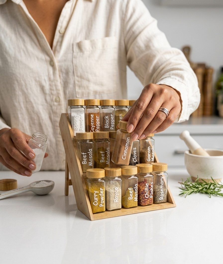 THE ELITE CULINARY GALLERY: 15-PIECE SPICE ORGANIZER SET