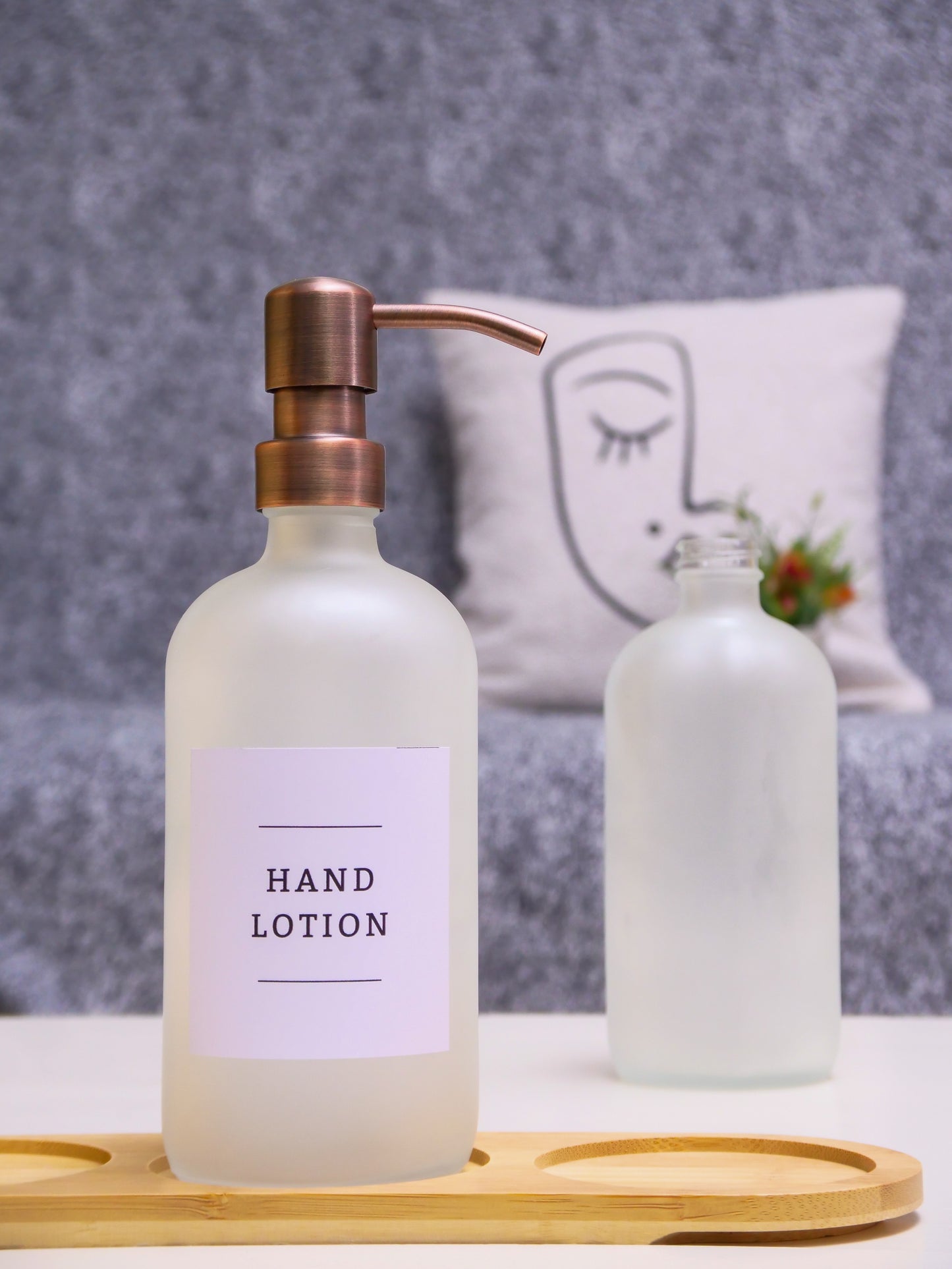 Frost Glass Soap Dispenser