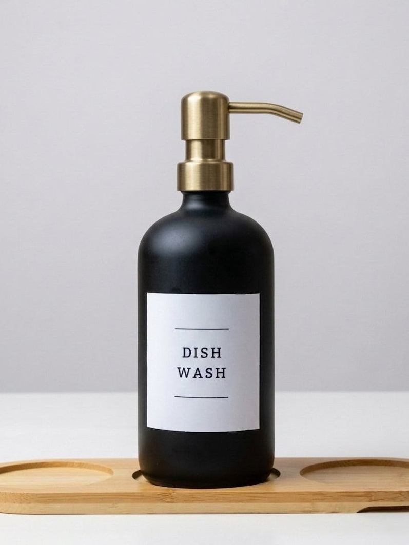 ELEVATE YOUR SPACE WITH OUR PREMIUM MATTE BLACK GLASS DISPENSERS