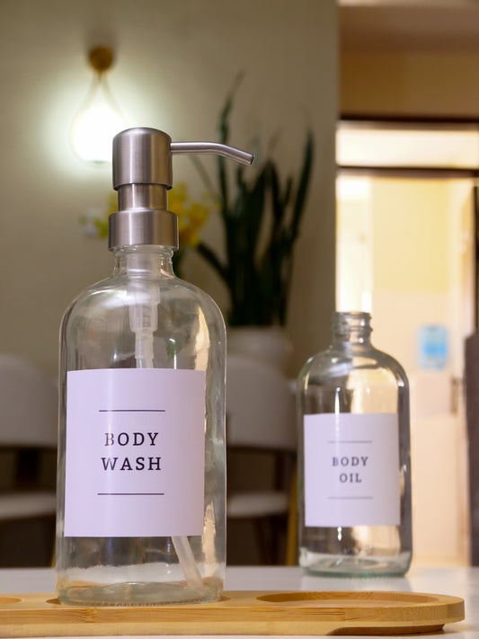 Clear Glass Soap Dispenser