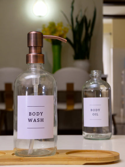 Clear Glass Soap Dispenser