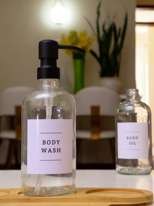 Clear Glass Soap Dispenser