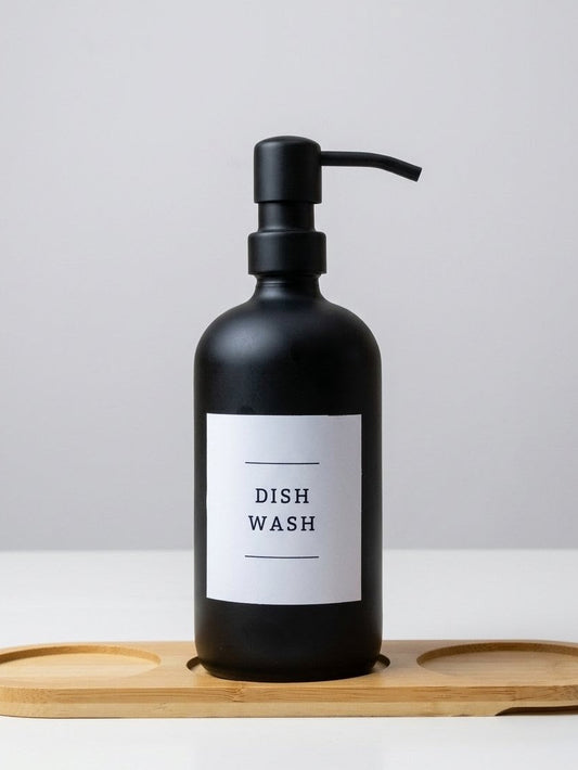 ELEVATE YOUR SPACE WITH OUR PREMIUM MATTE BLACK GLASS DISPENSERS