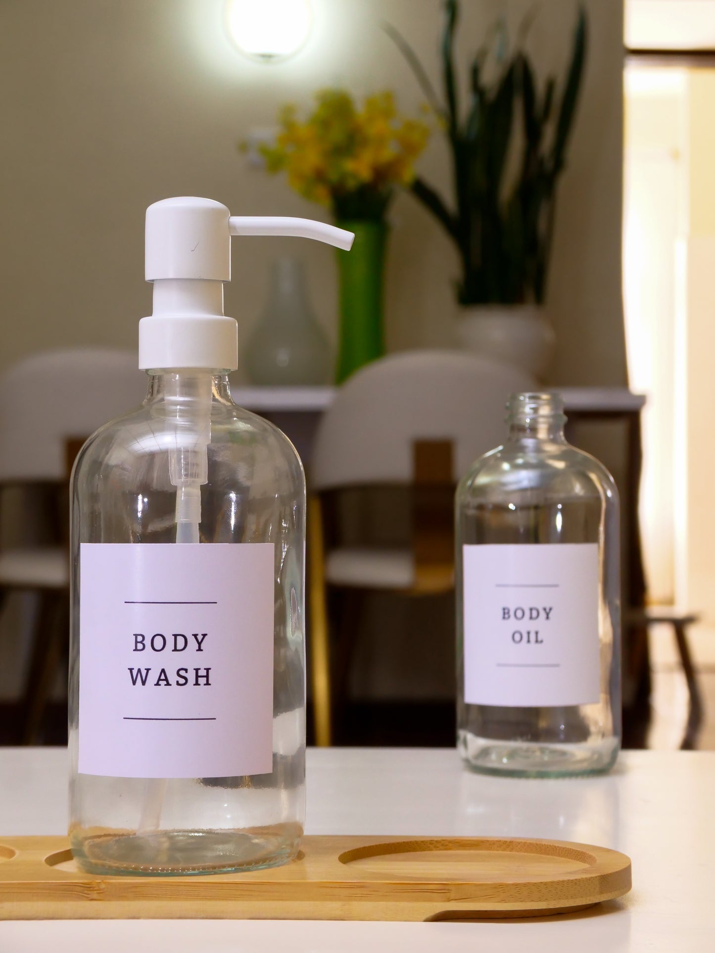 Clear Glass Soap Dispenser