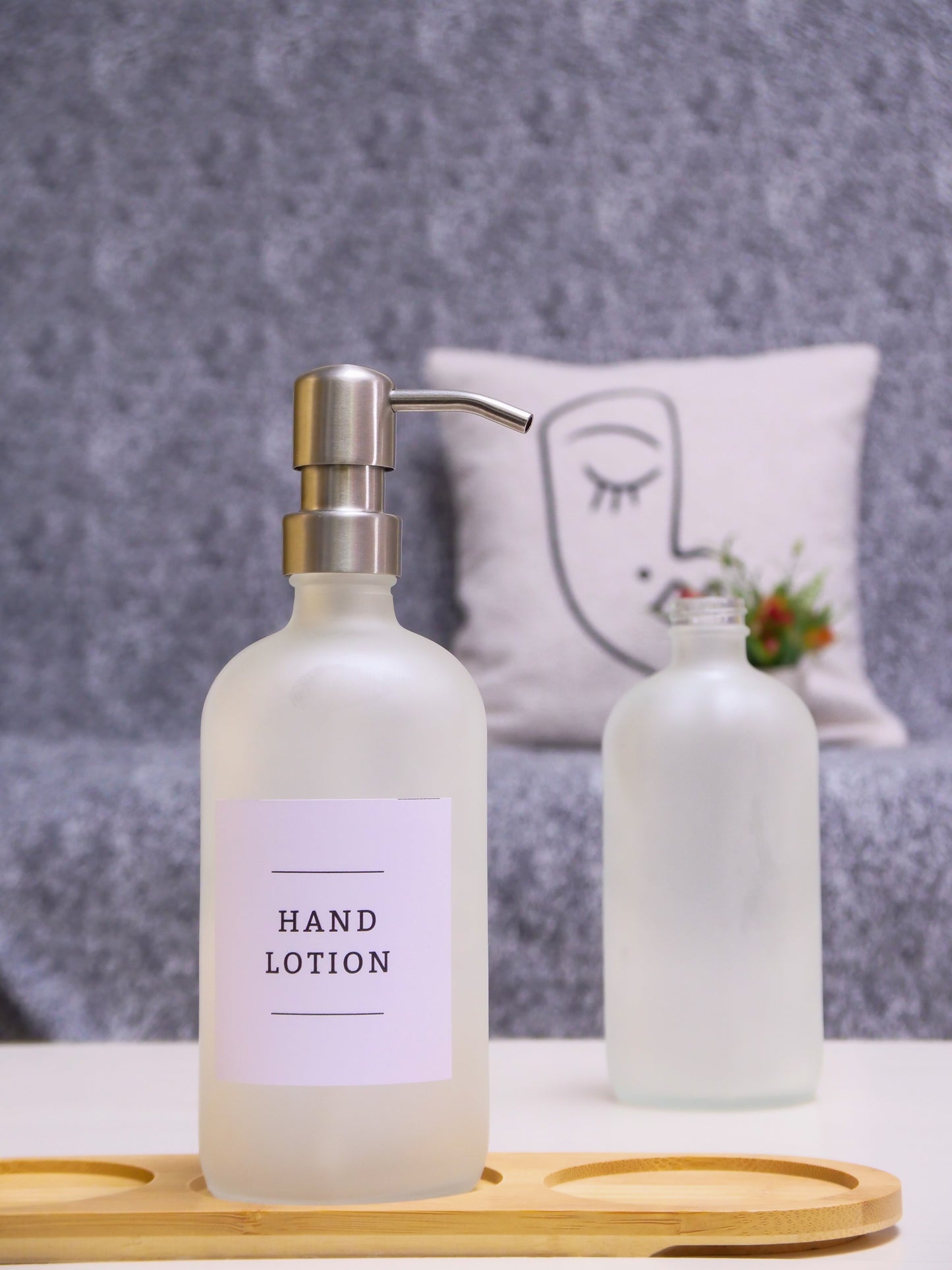 Frost Glass Soap Dispenser