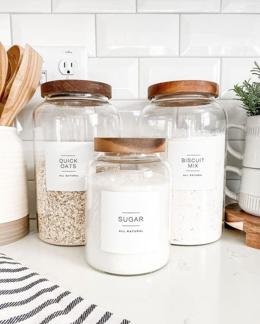 1200ml Acacia lid food Canister