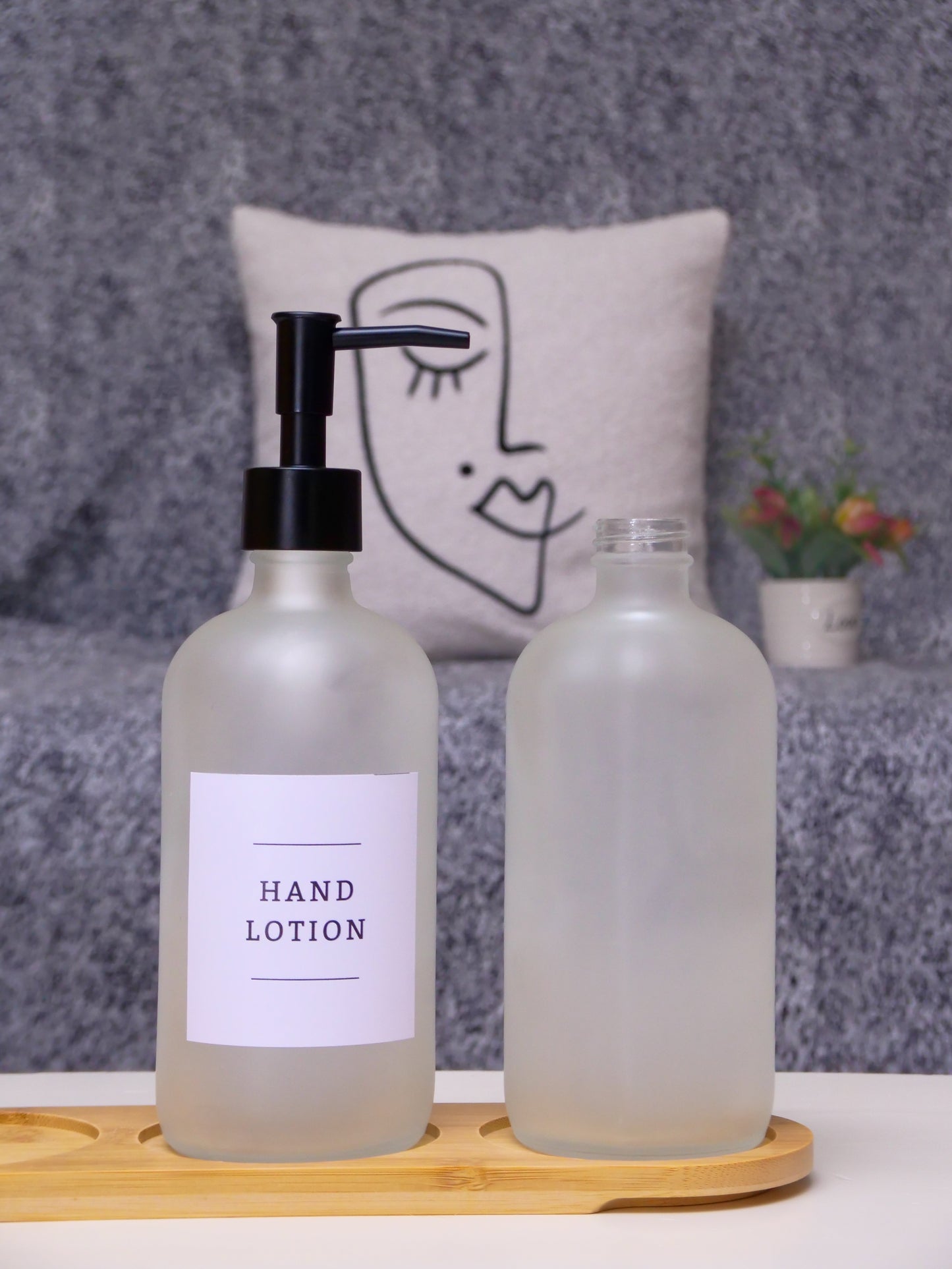 Frost Glass Soap Dispenser