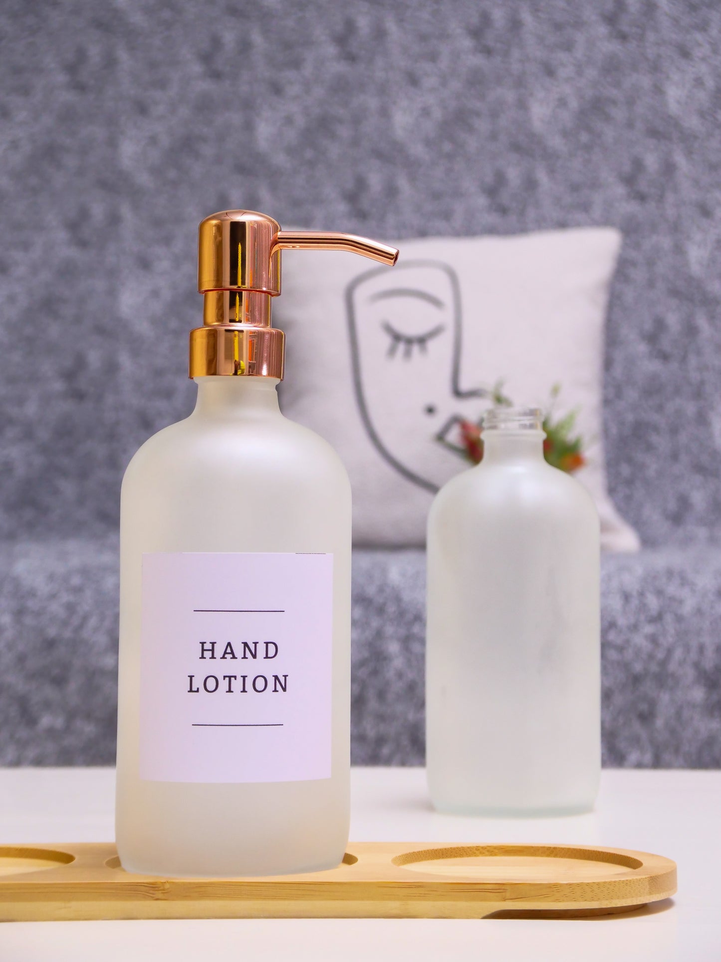 Frost Glass Soap Dispenser