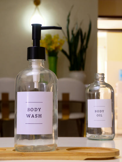 Clear Glass Soap Dispenser