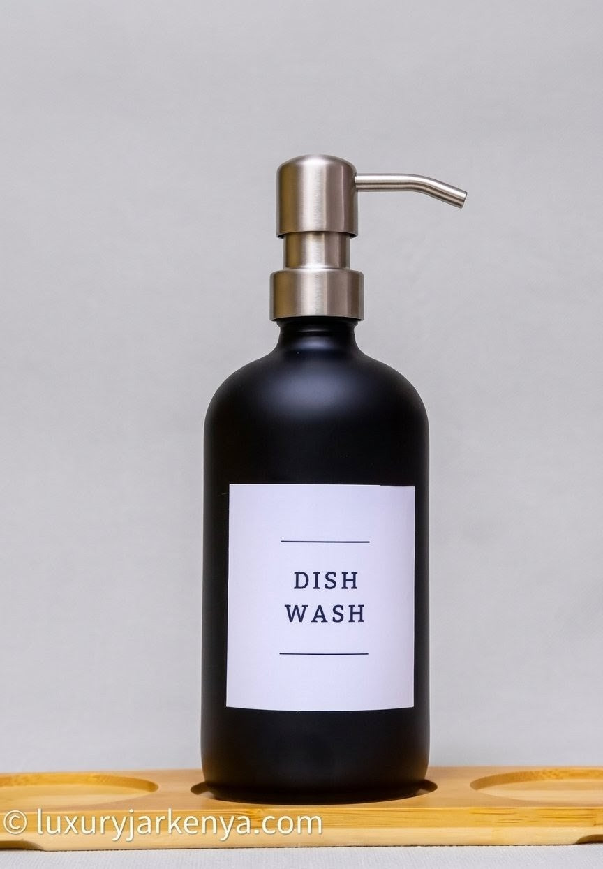 ELEVATE YOUR SPACE WITH OUR PREMIUM MATTE BLACK GLASS DISPENSERS