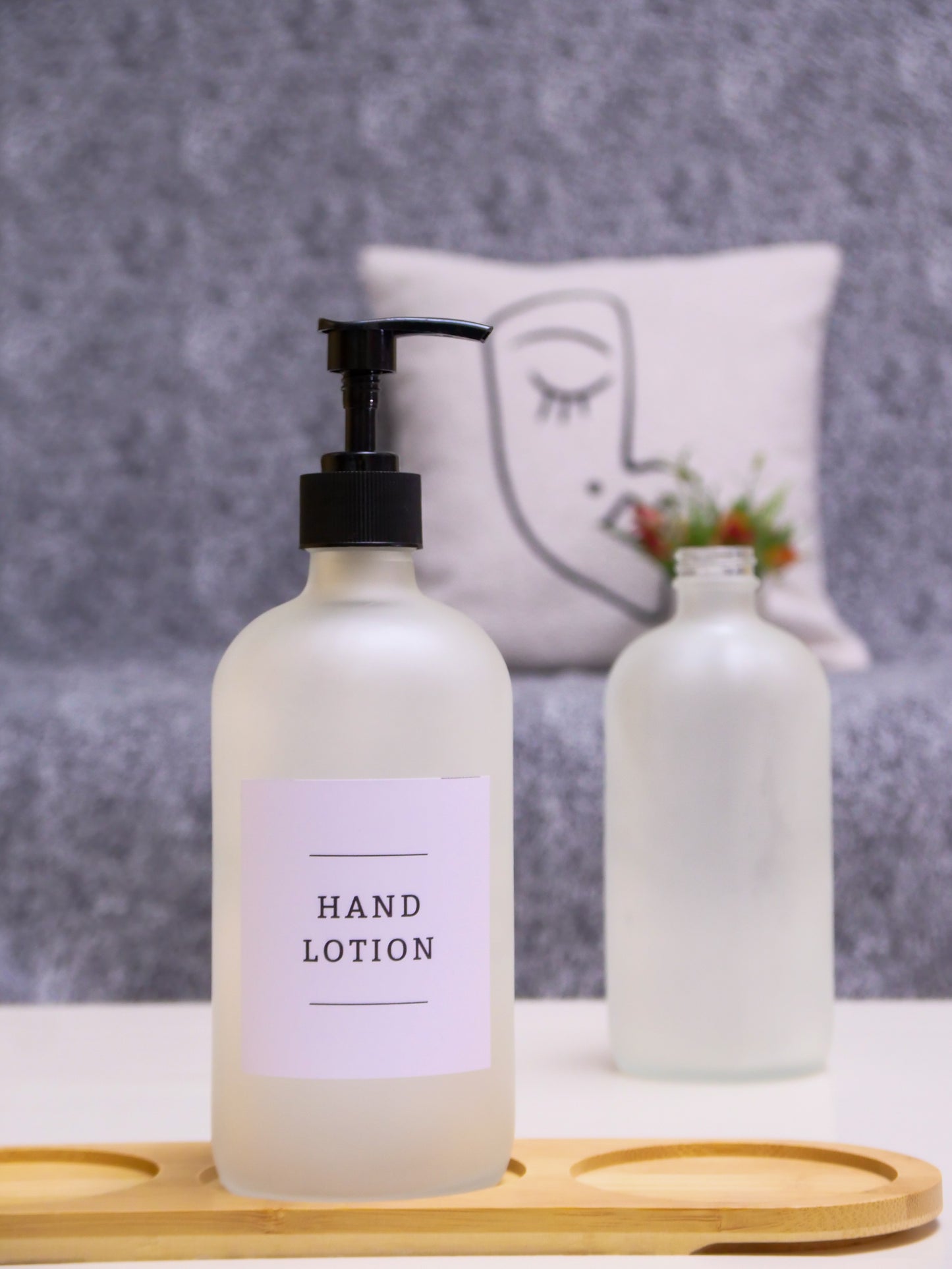 Frost Glass Soap Dispenser