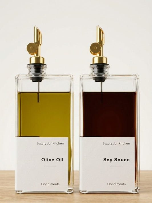 LUXURY JAR BOOK OIL & VINEGAR DISPENSER
